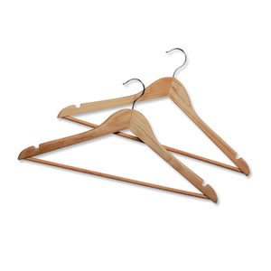 Coat Hangers Wooden Ref YX-2 [Pack 10]
